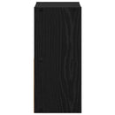 vidaXL Éjjeli asztal 2 pcs Fekete tölgy 25,5 x 22 x 49,5 cm Faanyag