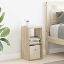 vidaXL Éjjeli asztal fiókkal Sonoma tölgy 25,5 x 22 x 49,5 cm Faanyag