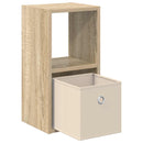 vidaXL Éjjeli asztal fiókkal Sonoma tölgy 25,5 x 22 x 49,5 cm Faanyag