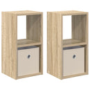 vidaXL Éjjeli asztal 2 pcs Sonoma tölgy 25,5 x 22 x 49,5 cm Faanyag