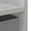 vidaXL Éjjeli asztal fiókkal Beton Szürke 25,5 x 22 x 49,5 cm Faanyag