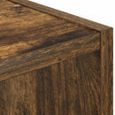 vidaXL Éjjeli asztal fiókkal Füstölt tölgy 25,5 x 22 x 49,5 cm Faanyag
