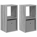 vidaXL Éjjeli asztal 2 pcs Szürke Sonoma 25,5 x 22 x 49,5 cm Faanyag
