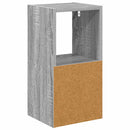 vidaXL Éjjeli asztal 2 pcs Szürke Sonoma 25,5 x 22 x 49,5 cm Faanyag