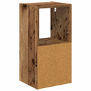vidaXL Éjjeli asztal fiókkal Öreg fa 25,5 x 22 x 49,5 cm Faanyag