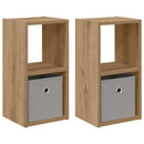 vidaXL Éjjeli asztal 2 pcs Artisan tölgy 25,5 x 22 x 49,5 cm Faanyag