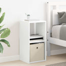 vidaXL Éjjeli asztal fiókkal 2 pcs Fehér 30,5 x 27 x 59,5 cm Faanyag