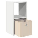 vidaXL Éjjeli asztal fiókkal 2 pcs Fehér 30,5 x 27 x 59,5 cm Faanyag