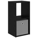 vidaXL Éjjeli asztal fiókkal Fekete tölgy 30,5 x 27 x 59,5 cm Faanyag