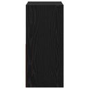 vidaXL Éjjeli asztal fiókkal Fekete tölgy 30,5 x 27 x 59,5 cm Faanyag
