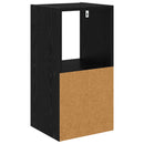 vidaXL Éjjeli asztal 2 pcs Fekete tölgy 30,5 x 27 x 59,5 cm Faanyag