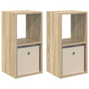 vidaXL Éjjeli asztal 2 pcs Sonoma tölgy 30,5 x 27 x 59,5 cm Faanyag