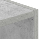 vidaXL Éjjeli asztal 2 pcs Beton Szürke 30,5 x 27 x 59,5 cm Faanyag