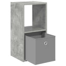 vidaXL Éjjeli asztal 2 pcs Beton Szürke 30,5 x 27 x 59,5 cm Faanyag
