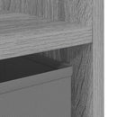 vidaXL Éjjeli asztal fiókkal Szürke Sonoma 30,5 x 27 x 59,5 cm Faanyag