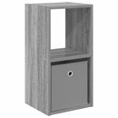 vidaXL Éjjeli asztal fiókkal Szürke Sonoma 30,5 x 27 x 59,5 cm Faanyag
