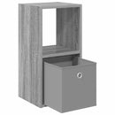 vidaXL Éjjeli asztal fiókkal Szürke Sonoma 30,5 x 27 x 59,5 cm Faanyag