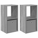 vidaXL Éjjeli asztal 2 pcs Szürke Sonoma 30,5 x 27 x 59,5 cm Faanyag