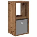vidaXL Éjjeli asztal fiókkal Öreg fa 30,5 x 27 x 59,5 cm Faanyag