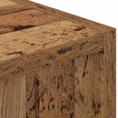 vidaXL Éjjeli asztal fiókkal 2 pcs Öreg fa 30,5 x 27 x 59,5 cm Faanyag