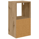 vidaXL Éjjeli asztal fiókkal Artisan tölgy 30,5 x 27 x 59,5 cm Faanyag