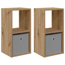 vidaXL Éjjeli asztal 2 pcs Artisan tölgy 30,5 x 27 x 59,5 cm Faanyag