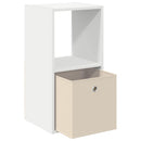 vidaXL Éjjeli asztal fiókkal 2 pcs Fehér 35 x 32 x 68,5 cm Faanyag