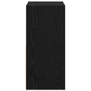 vidaXL Éjjeli asztal 2 pcs Fekete tölgy 35 x 32 x 68,5 cm Faanyag