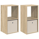 vidaXL Éjjeli asztal 2 pcs Sonoma tölgy 35 x 32 x 68,5 cm Faanyag