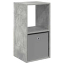 vidaXL Éjjeli asztal fiókkal Beton Szürke 35 x 32 x 68,5 cm Faanyag
