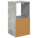 vidaXL Éjjeli asztal fiókkal Beton Szürke 35 x 32 x 68,5 cm Faanyag
