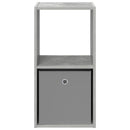 vidaXL Éjjeli asztal fiókkal Beton Szürke 35 x 32 x 68,5 cm Faanyag