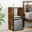 vidaXL Éjjeli asztal 2 pcs Füstölt tölgy 35 x 32 x 68,5 cm Faanyag