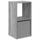vidaXL Éjjeli asztal fiókkal Szürke Sonoma 35 x 32 x 68,5 cm Faanyag