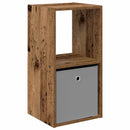 vidaXL Éjjeli asztal fiókkal Öreg fa 35 x 32 x 68,5 cm Faanyag