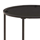 vidaXL Kávasztal Szett 2 pcs 55 x 55 x 45 cm acél