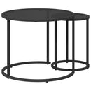vidaXL Kávasztal Szett 2 pcs 55 x 55 x 45 cm acél