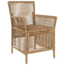 vidaXL Kültéri szék párnával 2 pcs Beige és krém polirattan
