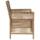 vidaXL Kültéri szék párnával 4 pcs Beige és krém polirattan