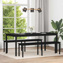 vidaXL Étkezőasztalok 2 pcs 180 x 90 x 75 cm Faanyag