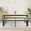 vidaXL Étkezőasztalok 2 pcs 180 x 90 x 75 cm Faanyag