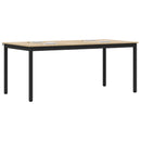 vidaXL Étkezőasztalok 2 pcs 180 x 90 x 75 cm Faanyag