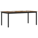 vidaXL Étkezőasztalok 2 pcs 180 x 90 x 75 cm Faanyag