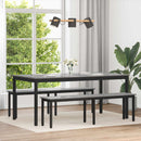 vidaXL Étkezőasztalok 2 pcs 180 x 90 x 75 cm Faanyag