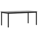 vidaXL Étkezőasztalok 2 pcs 180 x 90 x 75 cm Faanyag
