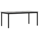 vidaXL Étkezőasztalok 2 pcs 180 x 90 x 75 cm Faanyag