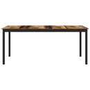 vidaXL Étkezőasztalok 2 pcs 180 x 90 x 75 cm Faanyag Négyszögletes