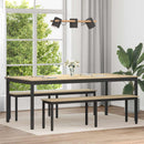 vidaXL Étkezőasztalok 2 pcs 200 x 100 x 75 cm Faanyag