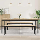 vidaXL Étkezőasztalok 2 pcs 200 x 100 x 75 cm Faanyag