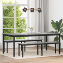 vidaXL Étkezőasztalok 2 pcs 200 x 100 x 75 cm Faanyag